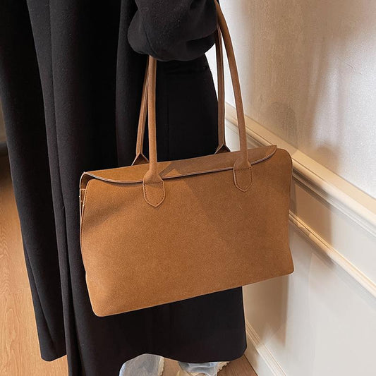 Autumn And Winter Vintage Suede Large Capacity Bag