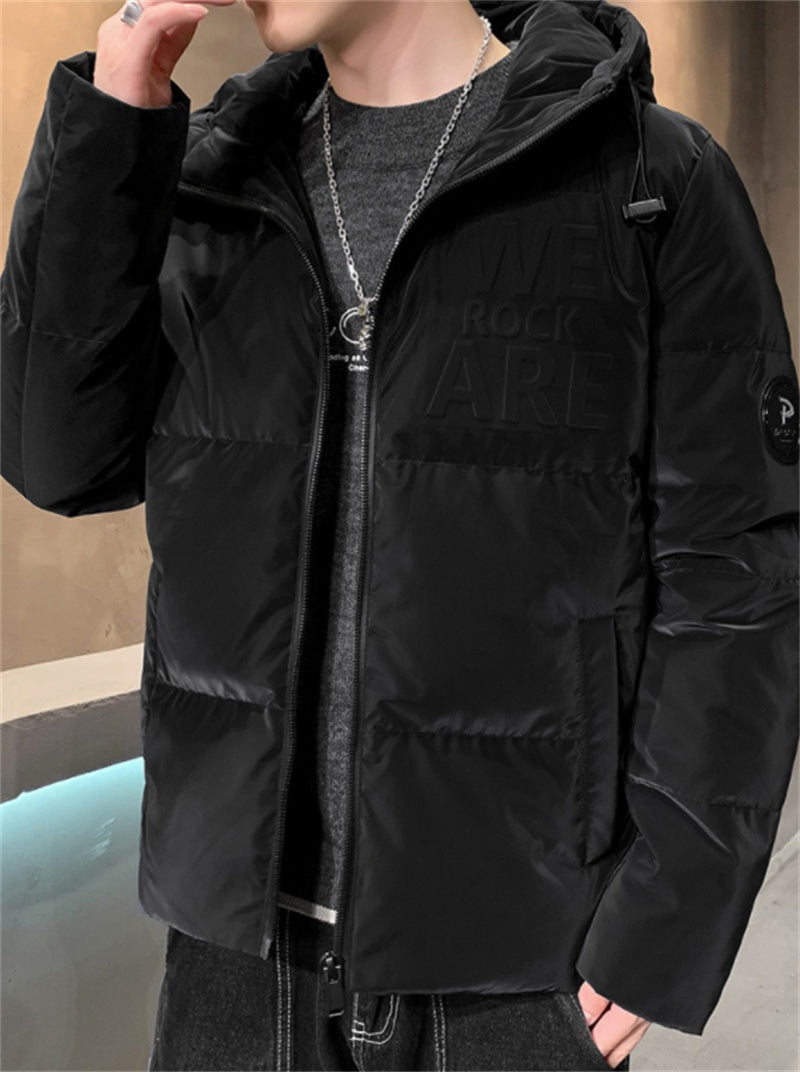 White Duck Down Hooded Sports Casual Men's Down Jacket