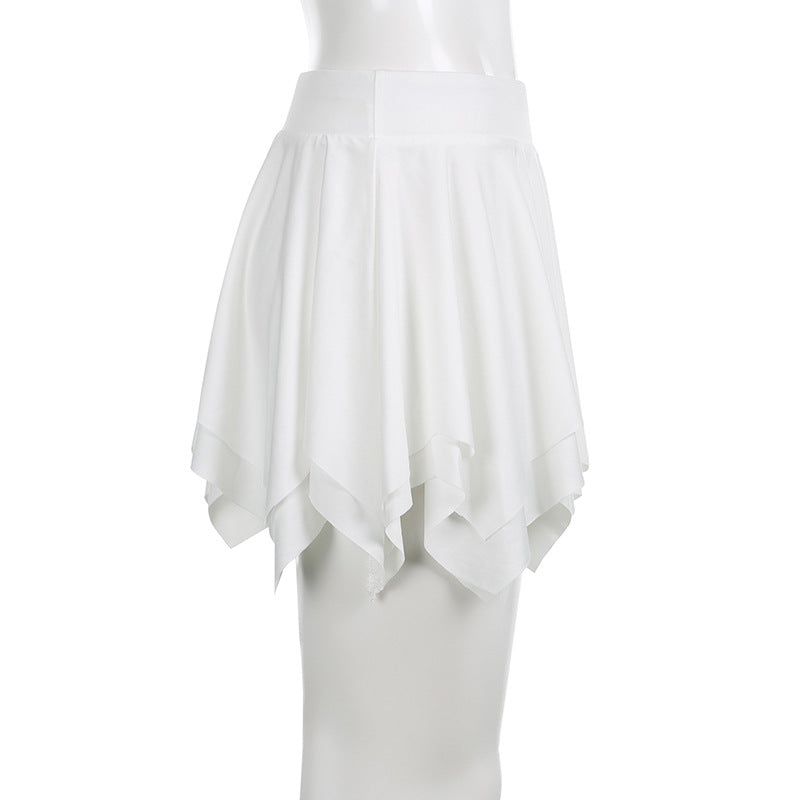 Women's Fashion Splicing Irregular Half-body Skirt