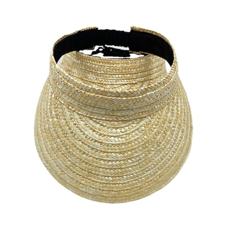 Women's Outdoor Topless Sunshade Straw Hat