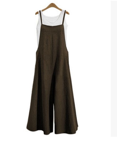 Women's Loose Slimming Casual Minimalist Jumpsuit With Straps