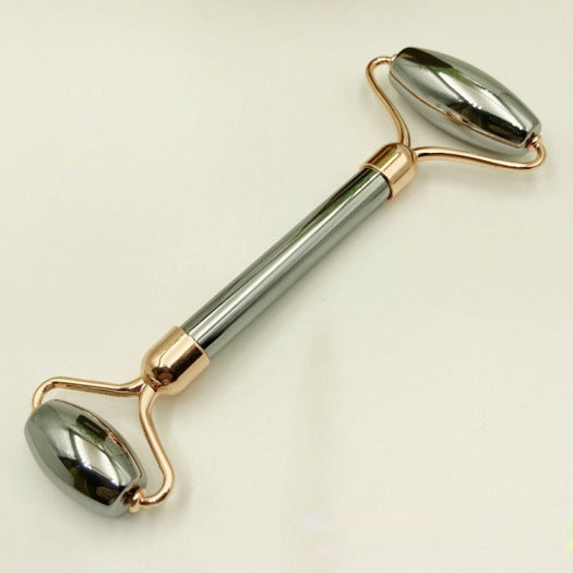 Portable Household Facial Double-Roller Massage Tool