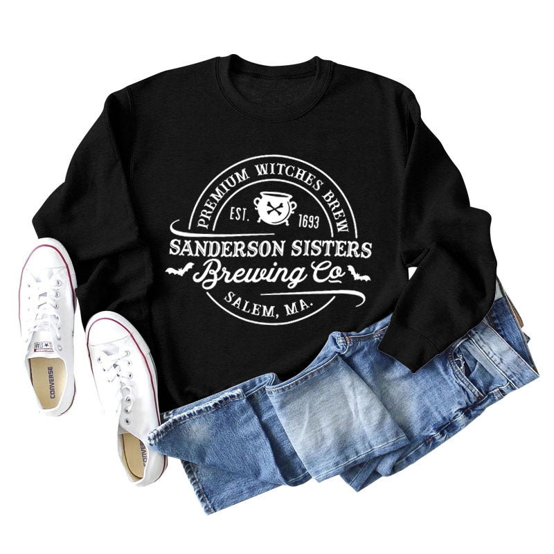Alphabet Printed Autumn And Winter Bottomed Long Sleeve