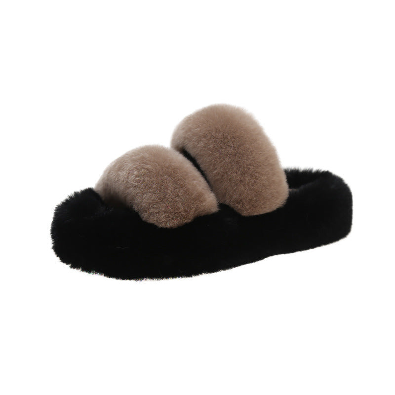 Platform Slippers Women's Comfortable Fashion Parallel Bars
