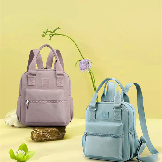 Solid Color Backpack Female New Fashion