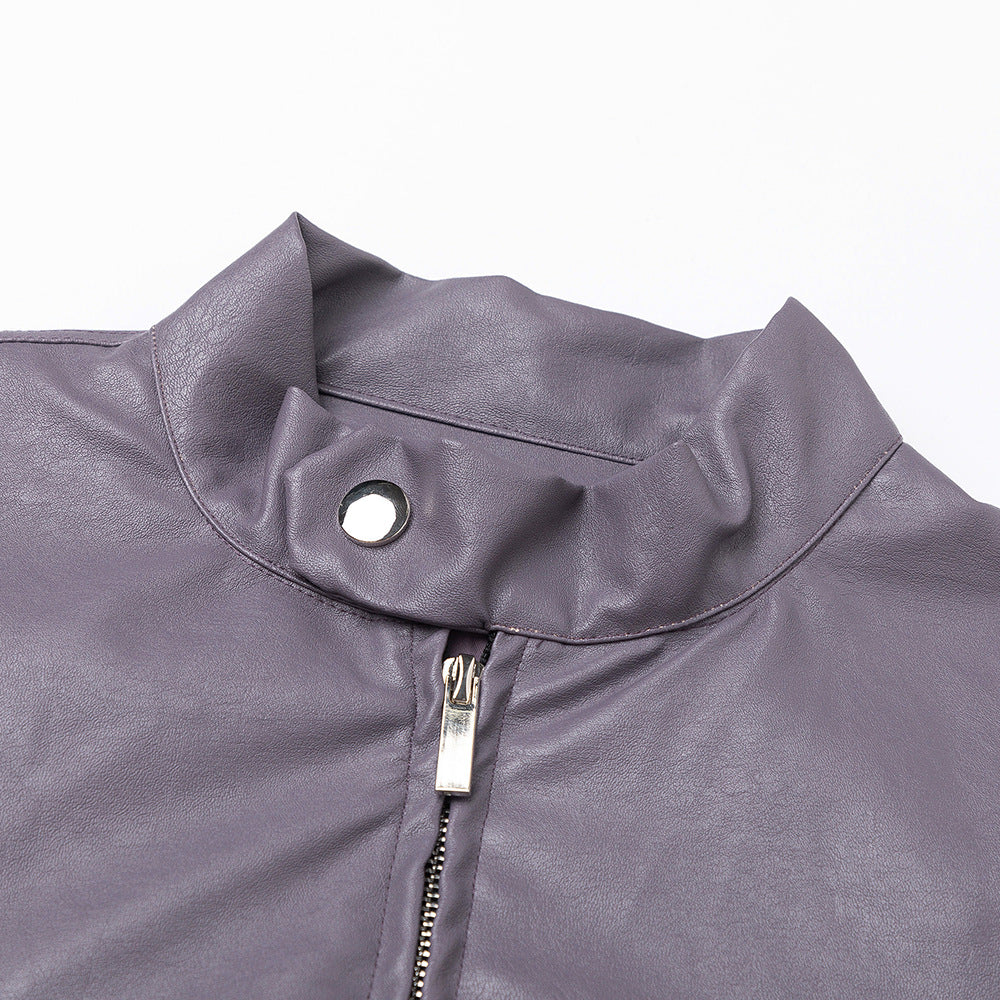 Men's Riding Motorcycle Leather Coat