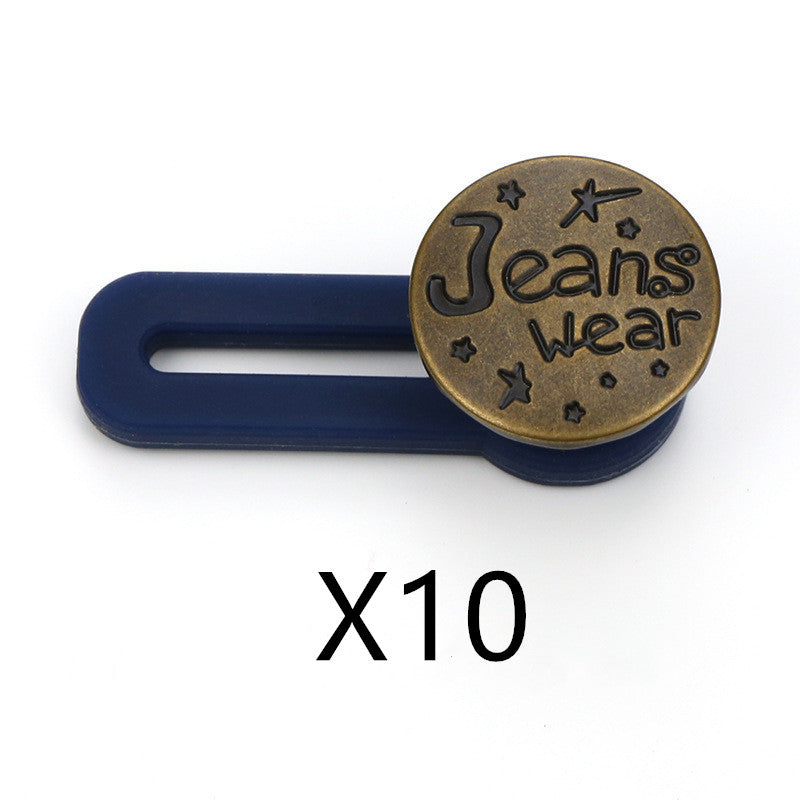 No Sew Jeans With Adjustable Expansion Waist Button