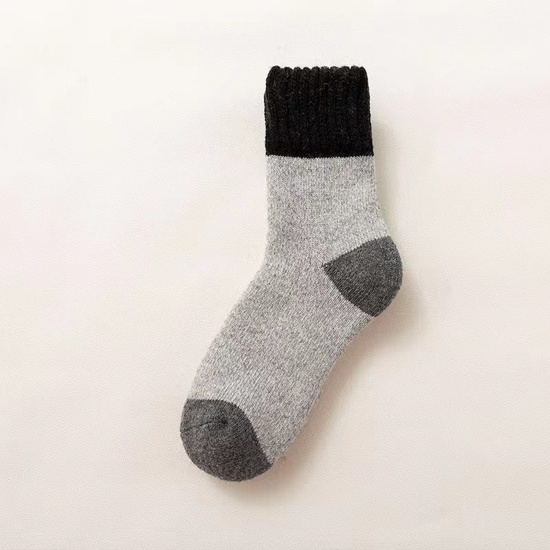 Men's Wool Socks Thickened And Fleece Mid-tube