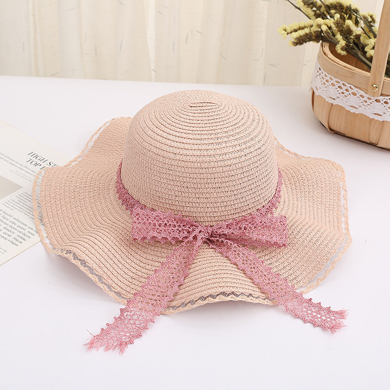 Large Brim Foldable Bow Beach Holiday Shade Hat