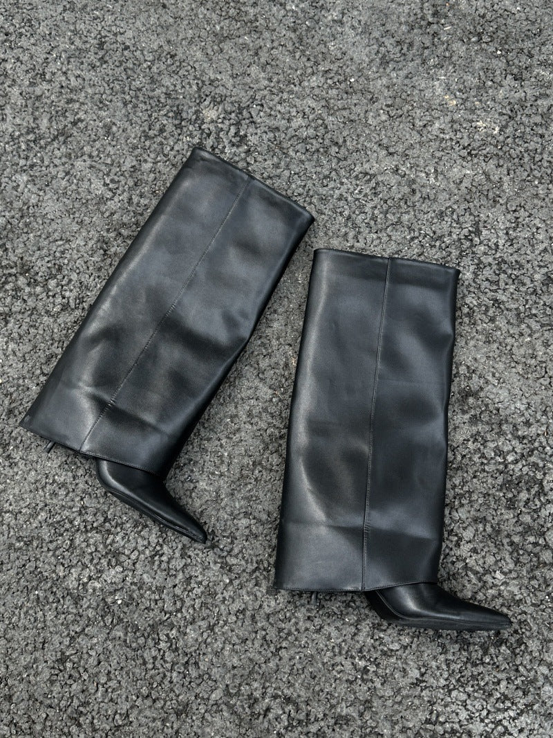 New Pointed Toe High Heel Boots Children