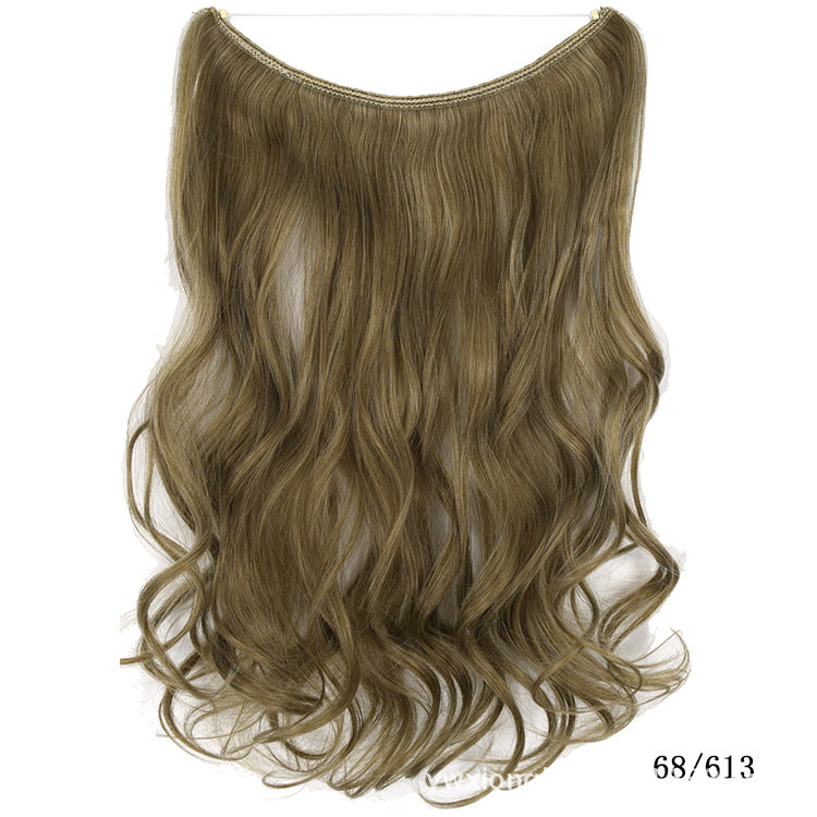 Women's One-piece Seamless Hair Extension Wig Set