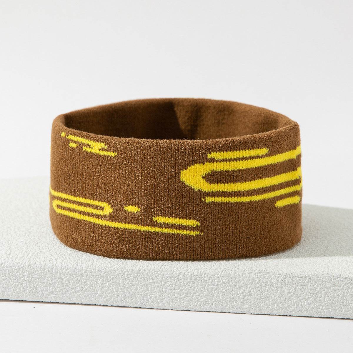 Stretch Sports Sweat-absorbent Knitted Hair Band