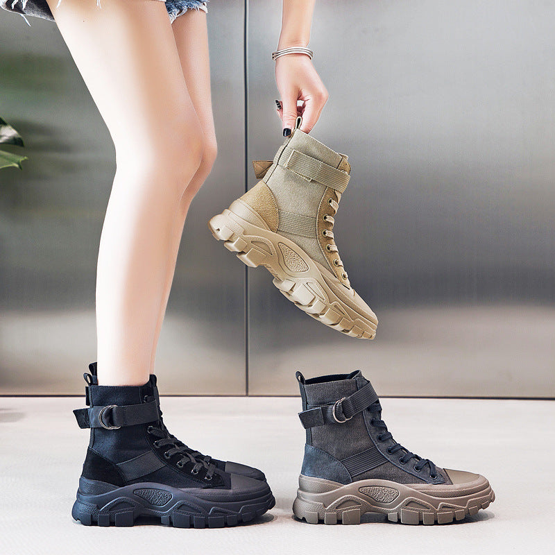 Women Summer New Three-color Net Red Motorcycle Boots