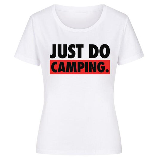 Europe And America Just Make Camping Printing Casual Round Neck Short Sleeves