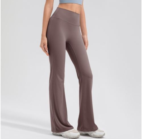 Female High Waisted Hip Lifting Micro Trumpet Yoga Pants