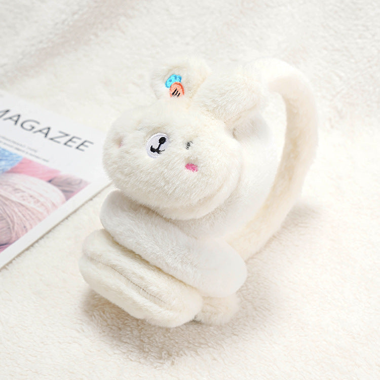 Children's Warm Cute Cartoon Plush Retractable Earmuffs