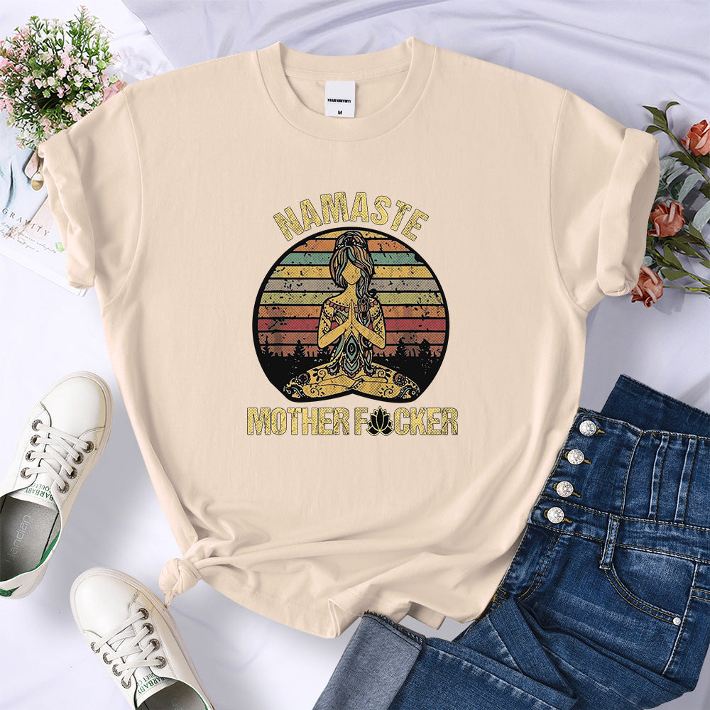 Retro Hermitage Mother T-shirt Fashionable Breathable Casual