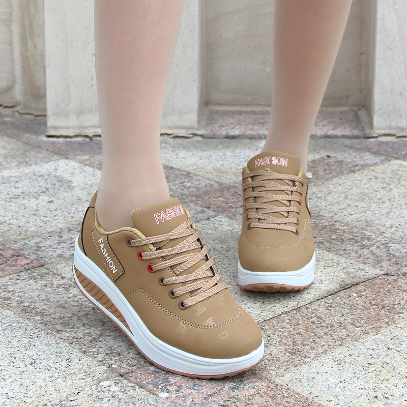Thick-Soled Surface Swaying Shoes Breathable Sports Casual Shoes