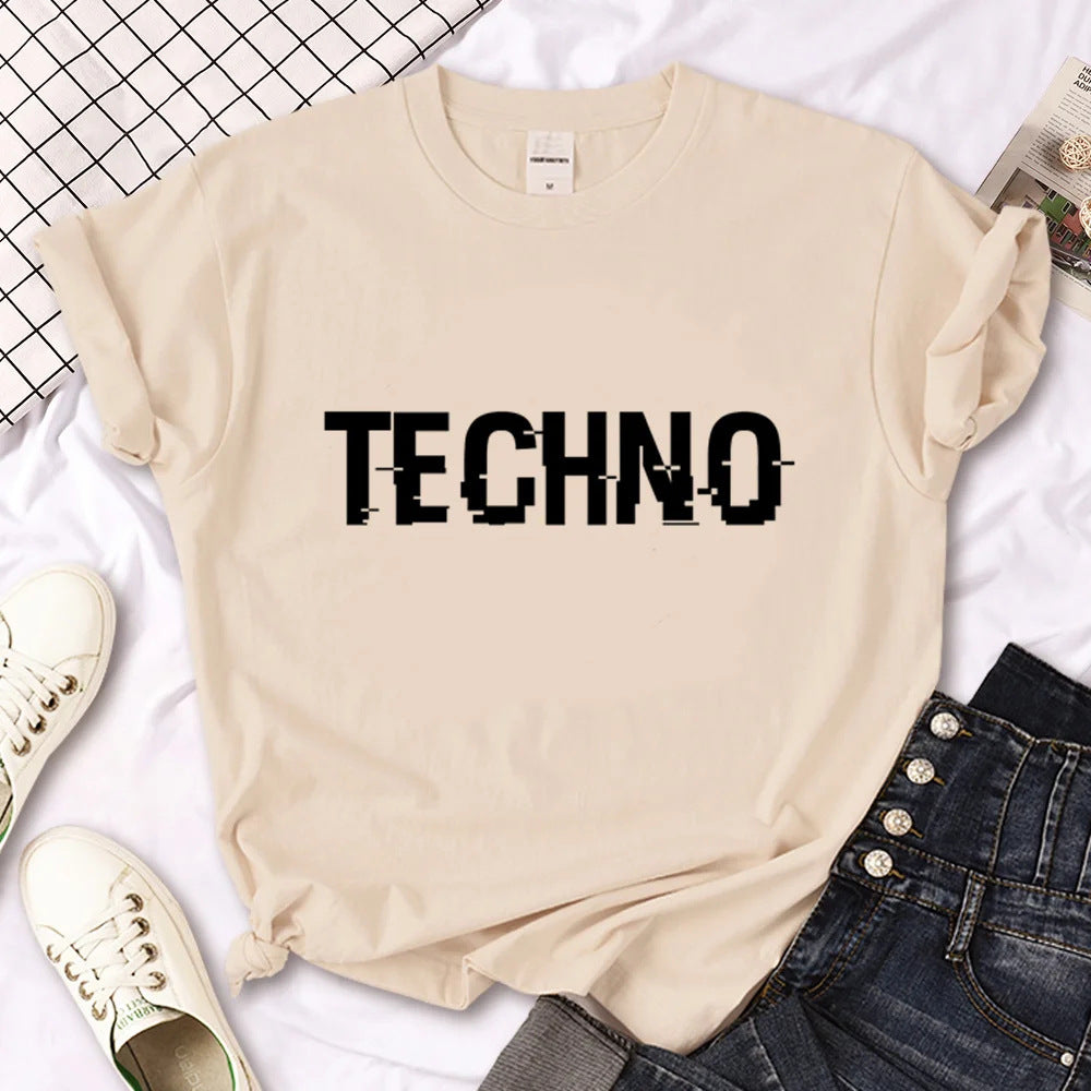 Simple Casual Printed Women's T-shirt