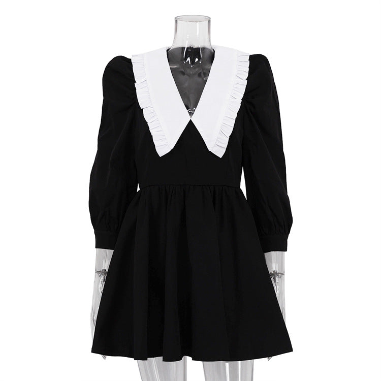 Stilfuld og minimalistisk Color Block design damekjole