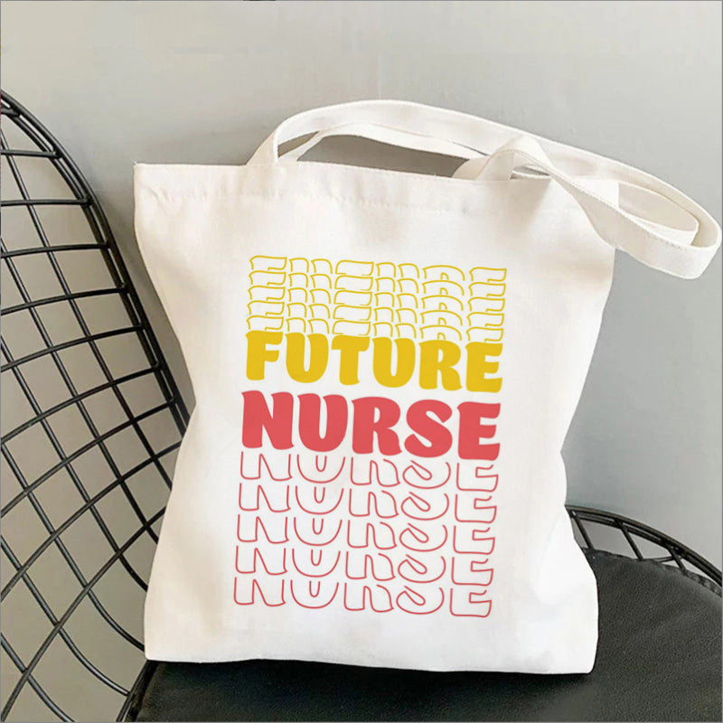 Nursing Printed Canvas Bag
