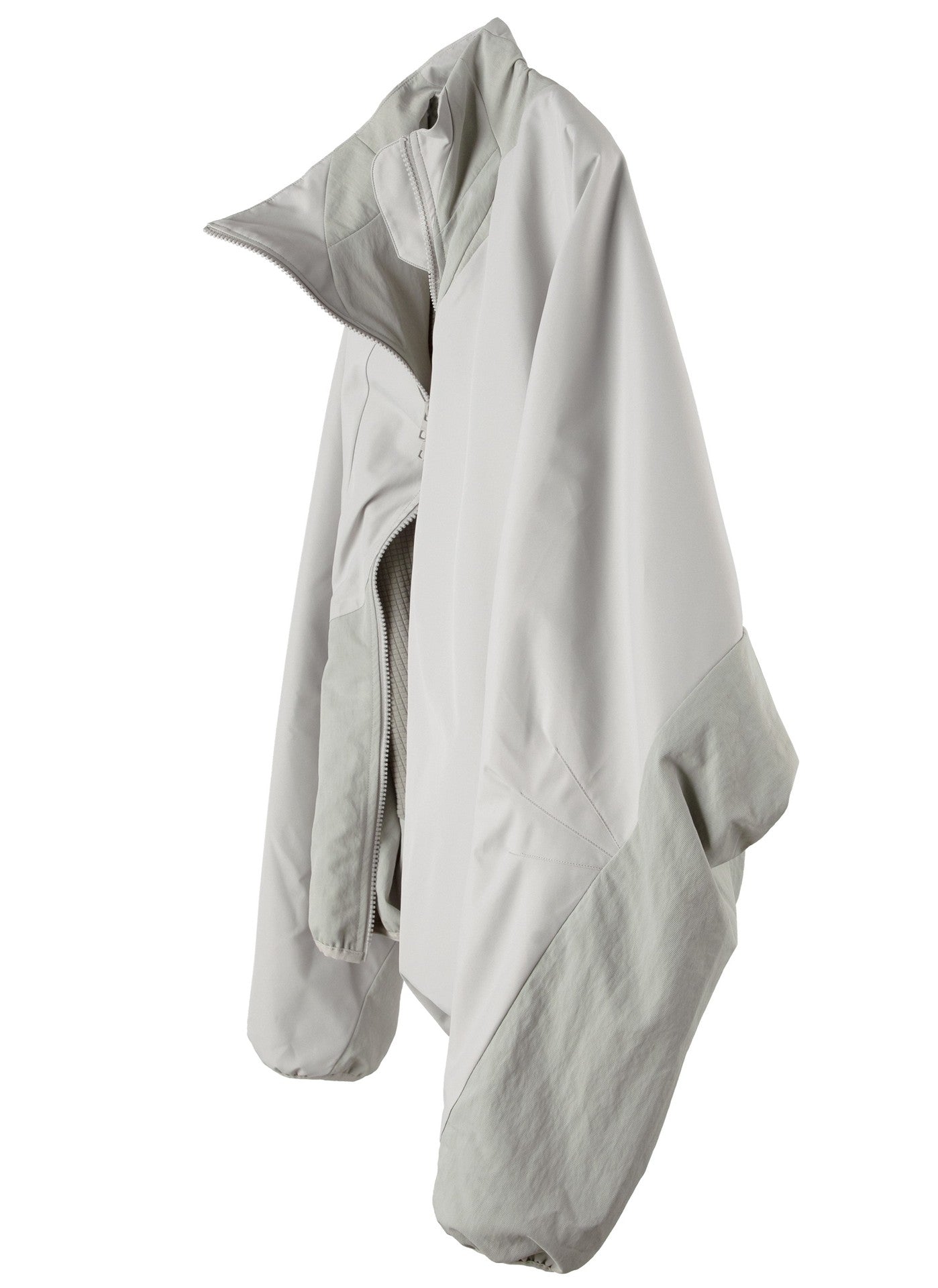 Stand Collar Oblique Zipper Jacket