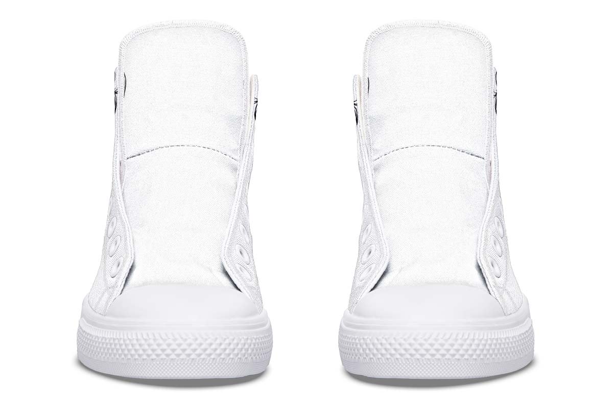 Printed Couple High-top Canvas Shoes