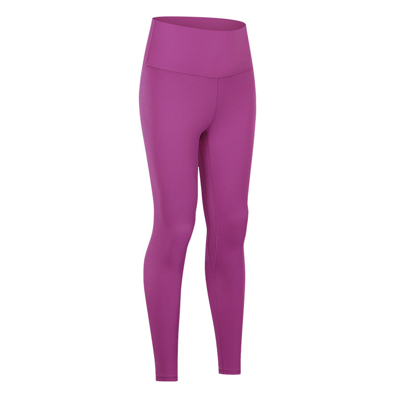 Nude Yoga Pants For Women In Autumn And Winter, High Waist, Hip Lifting, Running Tight