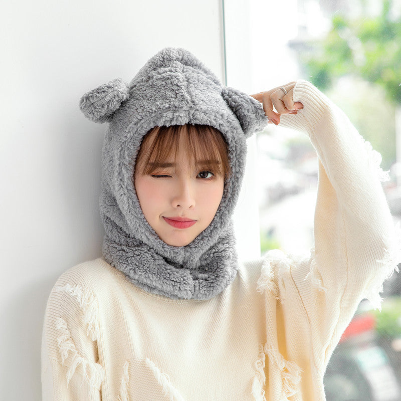 Korean Version Of The Net Red Wind Winter Cute Hat