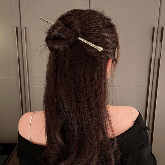 Metal Hairpin Female Back Of The Head Coiled Hair Gods