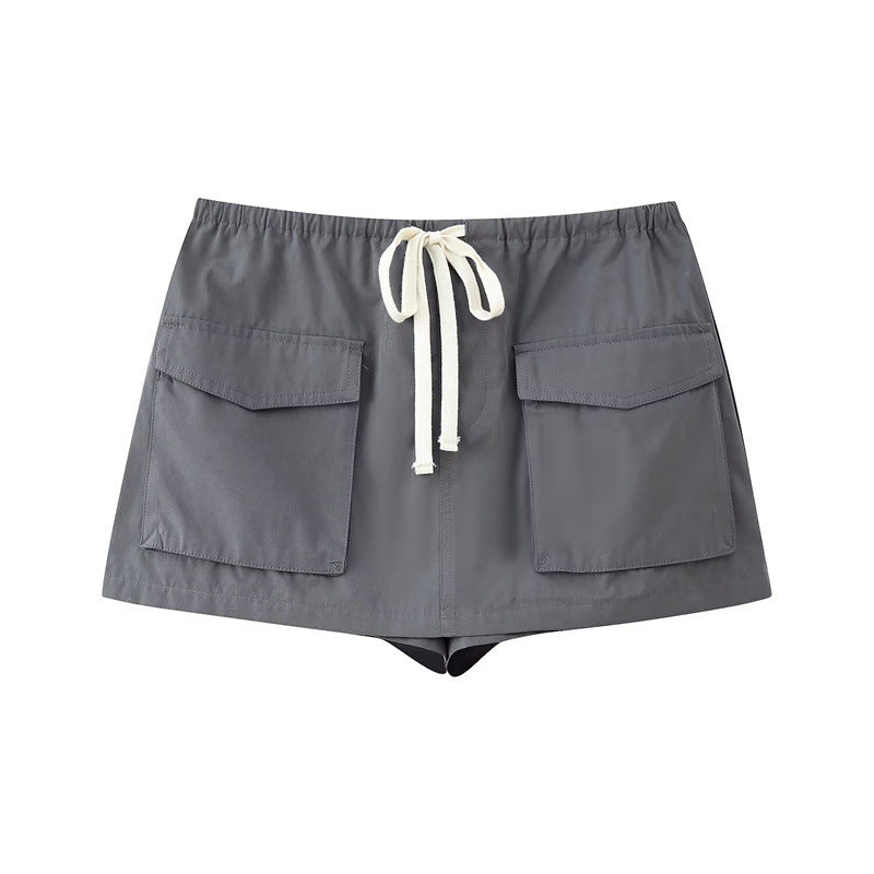Kvinders Pendlerstil All-match Hættejakke Overalls Culottes
