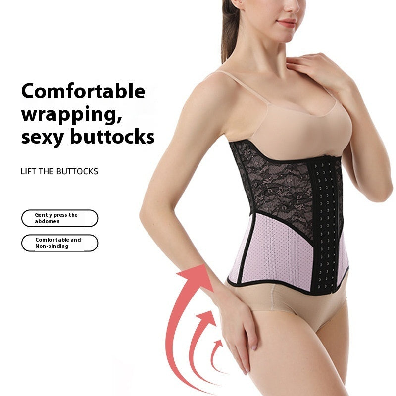 30 High 25 Bone Punching Rubber Belly Contracting And Slimming Waistband