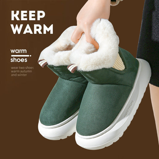 Plush All-inclusive Thick Bottom Non-slip Thick Cotton Shoes
