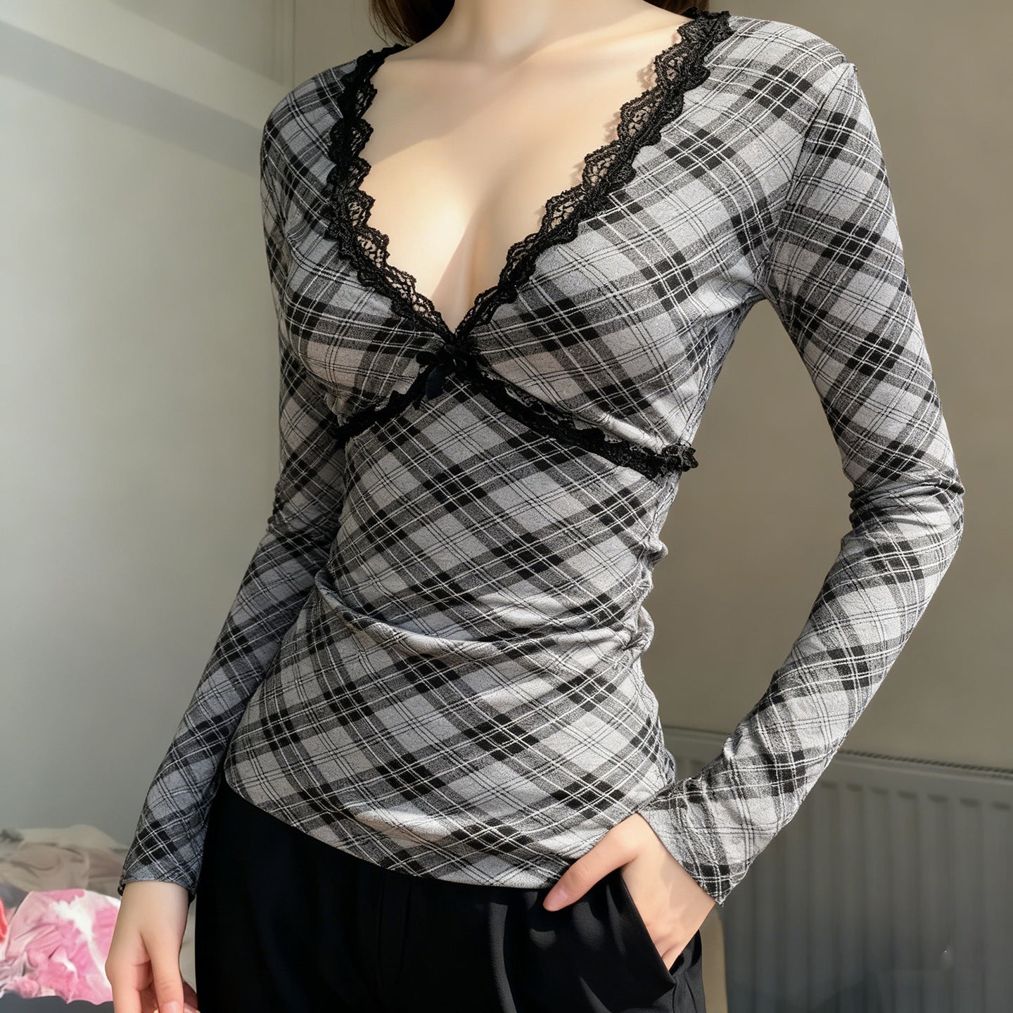 Dame Slim Fit Slim Underdel Top