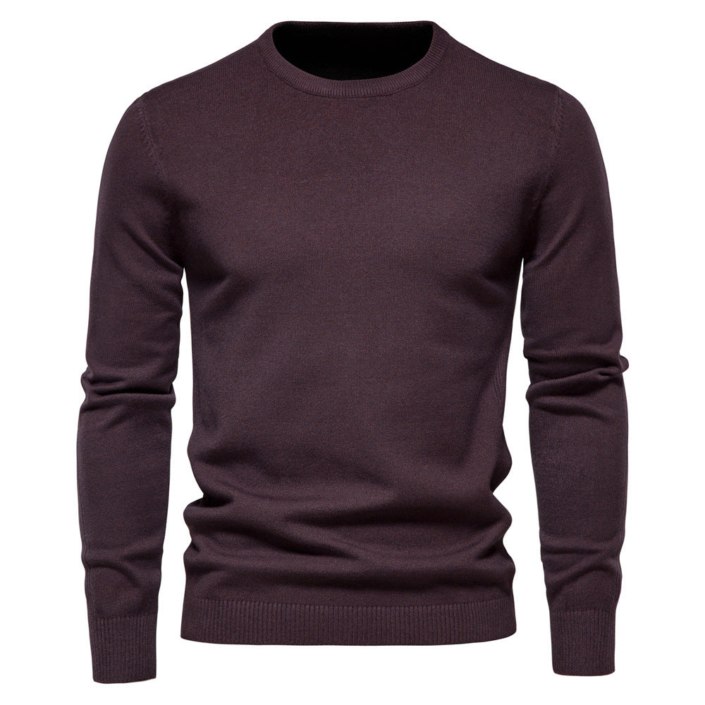 Thickened Sweater Men's Round Neck Slim Fit Men's Sweater Men's Knitwear Top