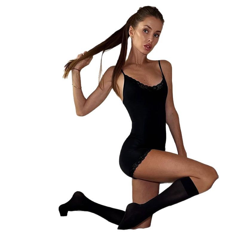 Womens Lace-trimmed Camisole Bodysuit