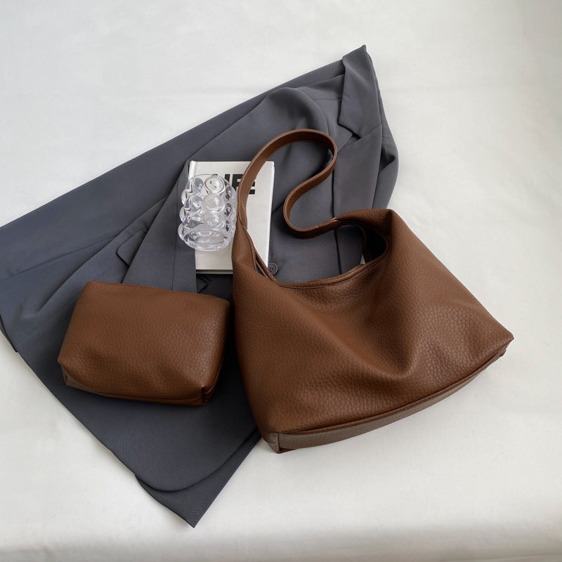 Retro Textured Underarm Women's Fashion Shoulder Bag