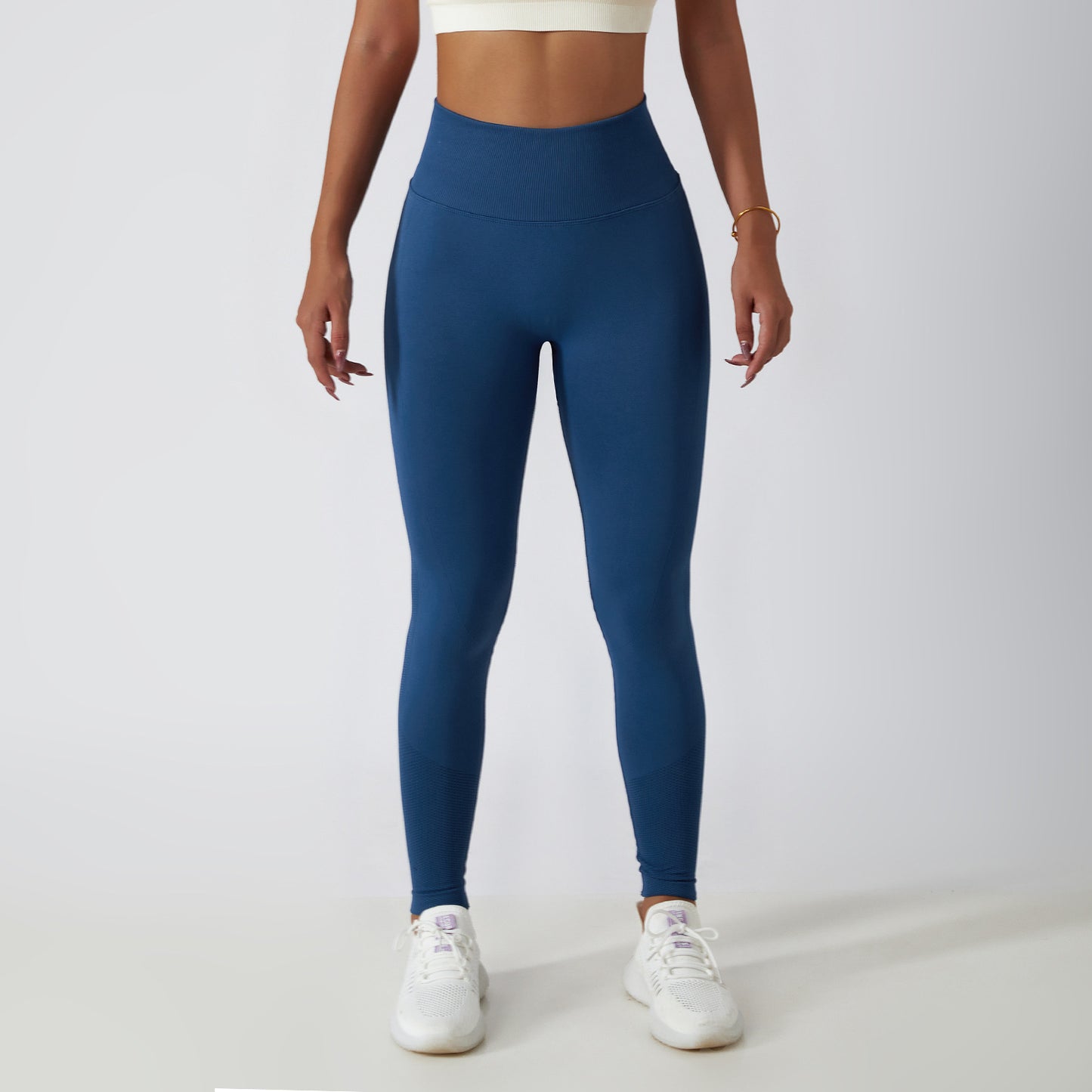 Outdoor Running Hip Raise Yoga Pants Women's Seamless Knitted Tight High Waist Breathable Sports Yoga Pants Yoga Pants