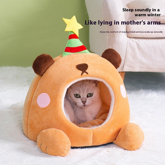 Lucky Star Cat Nest Cute Shape Four Seasons Universal Cat Nest Warm