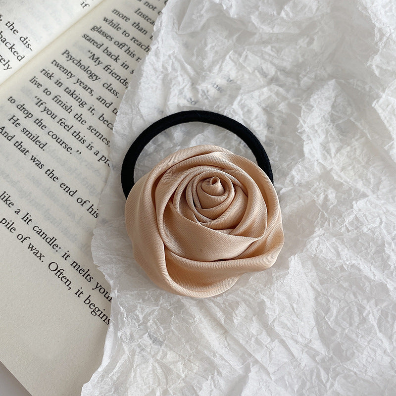 Rose Flower Hairband Niche Rubber Band