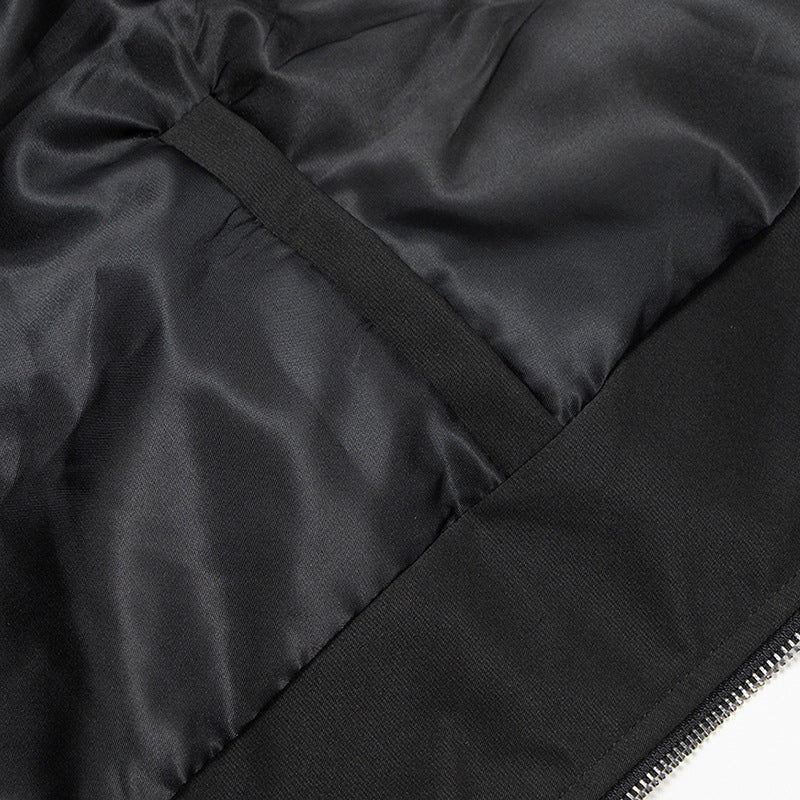 American-style Solid Color Loose Baseball Uniform Jacket Men's Design Sense