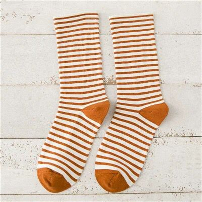 Fashion Japanese Horizontal Striped Women's Socks