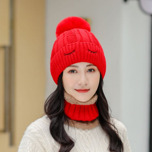 Women's Trendy All-match Knitted Hat Plus Fleece