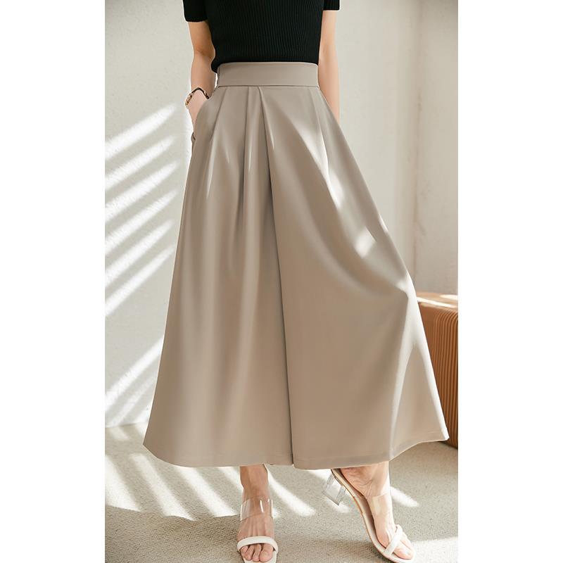 Stacked Design Loose Women's Wide-leg Pants