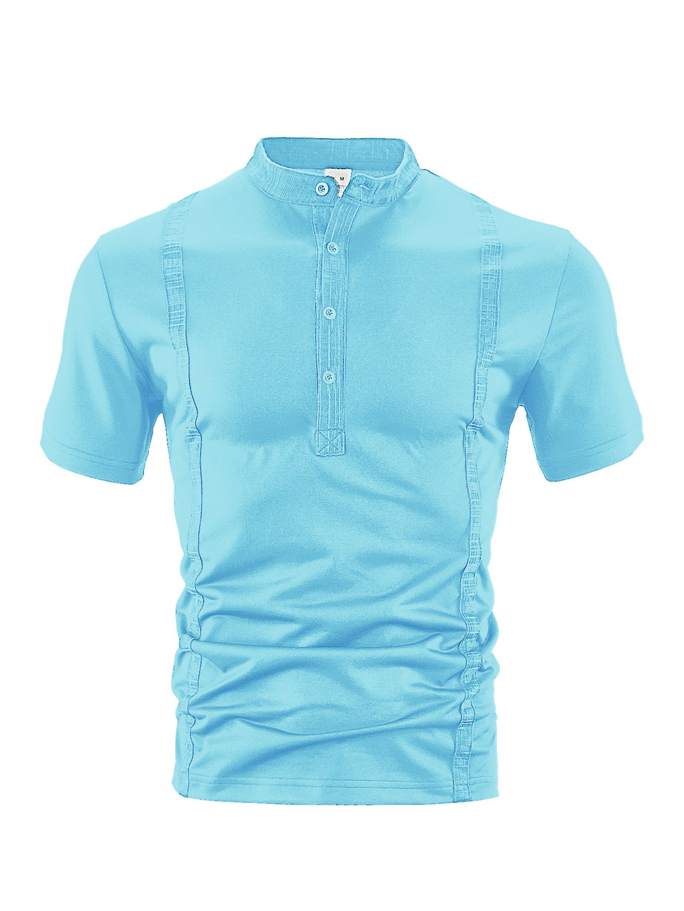 Casual Pearl Cotton Twill Short-sleeved Polo Shirt