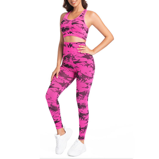 Fitness Sports Bra High-waist Butt-lifting Tight Leggings