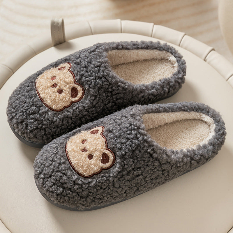 Velvet Thermal Non-slip Household Cotton Slippers
