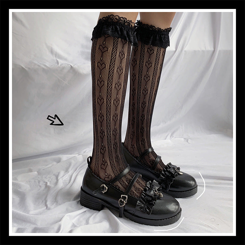 Lace Cutout JK Thigh-high Stockings