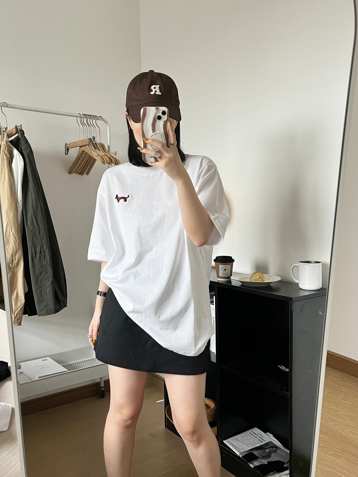 Cotton Casual Loose Sausage Dog Short T-shirt
