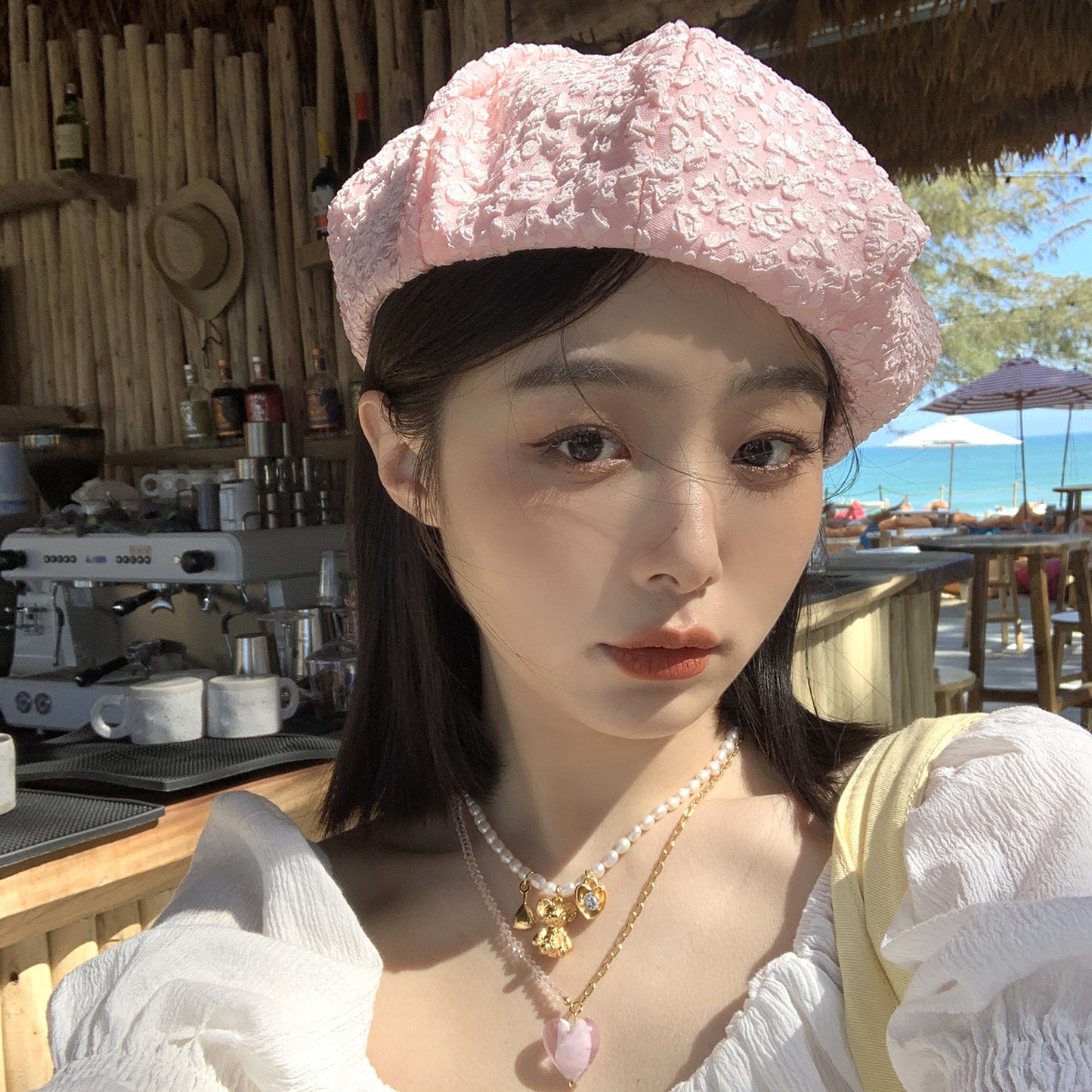 Korean Summer Thin Pleated Painter Hat
